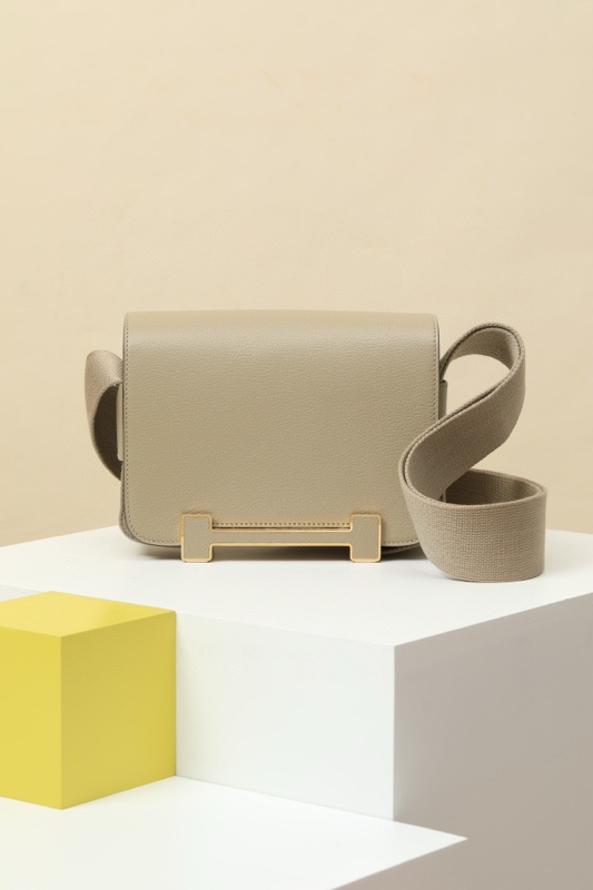 Hermes Geta 21 Chevre goat leather 8Q Beige Marfa GHW